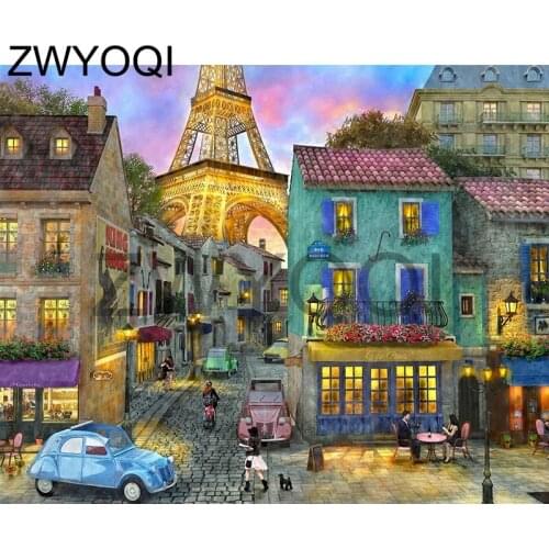 Full Square Diamond mosaic Street view Full Round Diamond painting Street view 5DDIY Diamond embroidery Cross stitch Street view