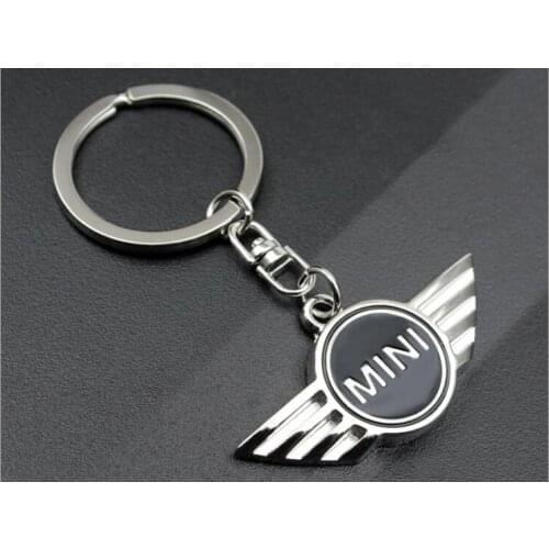 10PCS MINI Cooper Autobots Angel Wings Brand sports car symbol Keychains Keyring Metal Auto Car Mini Wing Logo Key Chain