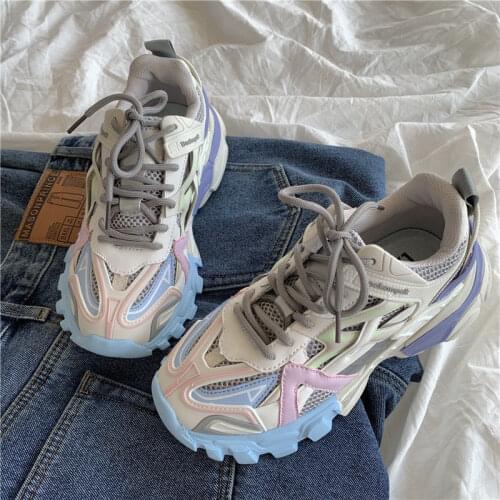 Brand Design Chunky Sneakers for Women 2021 Summer Womens Colorful Shoes Breathable Lightweight Ladies Dad Shoes Classic Shoe