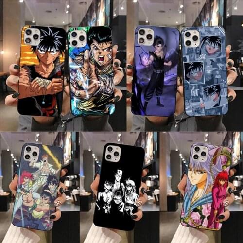 Yu Yu Yuyu Hakusho Anime Phone Case For iphone 12 11 Pro Max Mini XS Max 8 7 6 6S Plus X 5S SE 2020 XR cover