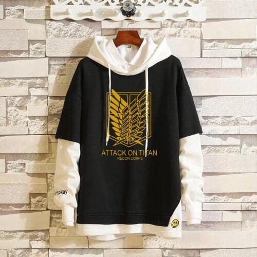 Hot Sale Anime Attack on Titan Hoodie Pullover Hooded Sportswear Men Women Hoodies Cosplay Costume Hip-hop Hood Coat Outerwear