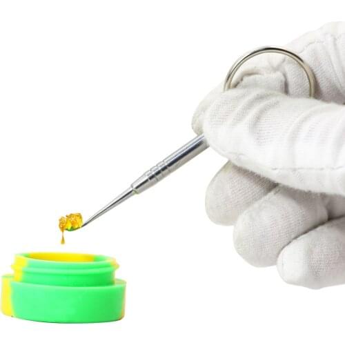 COURNOT Wax Carving Tool Stainless Steel Multifunctional Titanium Nail Keychain Dabber Dab Spoon Smoking Accessoires