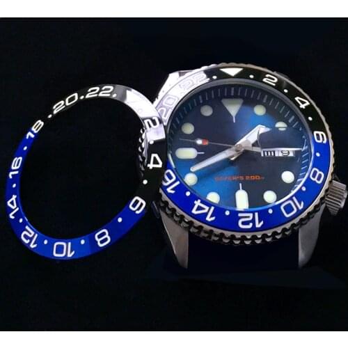 Sloping ceramic bezel insert 38*30.6mm For Seiko Divers SKX007 SRPD for watch parts