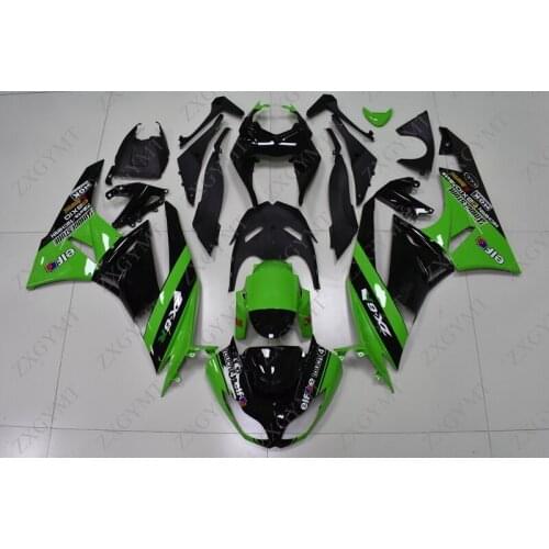 Fairing Kits Ninja Zx-6r 2009 - 2012 Green Black Full Body Kits Zx6r 2011 Fairings Zx6r 2012