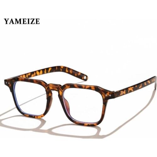 Square Anti Blue Rays Computer Glasses Women Men Blue Light Coating Gaming Glasses for Computer Protection Retro Spectacles