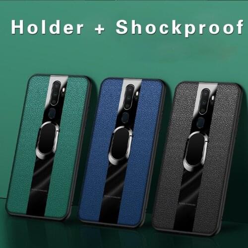 Casing OPPO A5 2020 A9 2020 phone Case Shockproof Armor Car Magnetic Ring Stand Phone Cover with holder for A5 2020