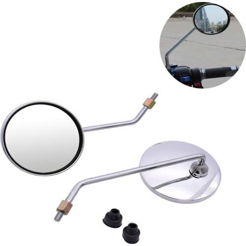 For Honda CRF150R CRF450R CRF250X CRF450X CRF230F Motorcycle rearview mirror round mirror motorcycle long stem accessories