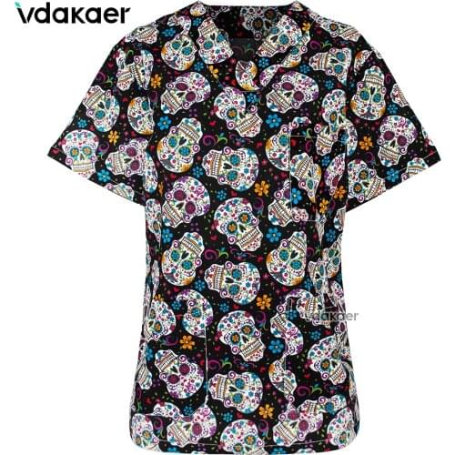 Fashion Hospital Staff Scrubs Tops Nursing Uniform for Male Female Dental Clinic Supplies Nurse Women medical Uniforms Shirt