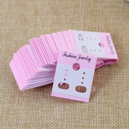 Fashion 1000PCs Pink Plastic Hanging Earring Cards With Lip Jewelry Display Hang 30*37MM