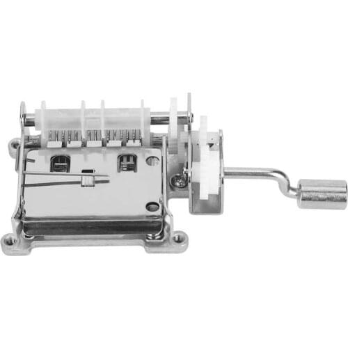 Musical Movement Exquisite with Hole Punch 4.1 x 1.8 x 1.1in Hand Crank Movement for Music Box Production Daily Decorations