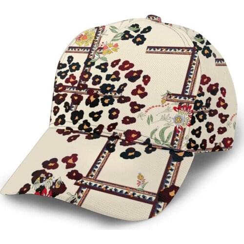 Noisydesigns Luxury Hats For Women 2021 Leopard Floral Europe Style Ladies Summer Baseball Cap Couple Sunhat Outdoor Dropship
