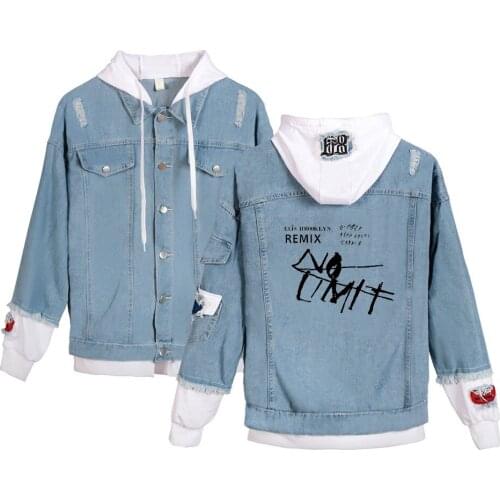 Newest Personality Fashion Post Malone Hoodies Denim Jacket Cool High Quality Men/Women Hip hop Singer Post Malone Denim Jacket