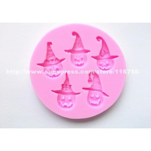 New! Free Shipping Haunted House Elves Shaped Silicone Mold Cake Decoration Fondant Cake 3D Mold Food Grade Silicone Mould 096
