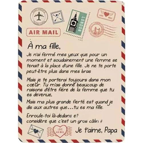 New Blanket Birthday New Year Gifts For Son/Daughter From Dad Premium Fleece Flannel Throw Blanket Soft Plush Quilt Dropshipping