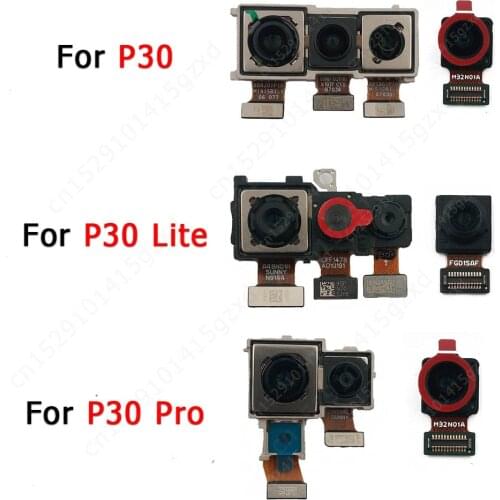 Original Front Back Camera For Huawei P30 Pro Lite Backside Frontal Rear Selfie Small Flex Camera Module Replacement Spare Parts