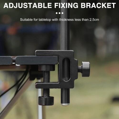 Outdoor Folding Dual Camping Lamp Pole Kit Ground Desktop Fixing Detachable Lantern Stand Camping Tent Light Holder Hangers