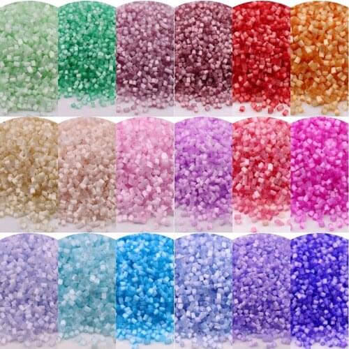 2x3mm Matte Silky Colors Glass Bugles Beads 11/0 Wire Drawing Glass Tube Seedbeads For DIY Jewelry Making Garment Accessories