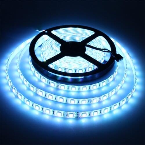 DC12V LED Strip light 5050 60LEDs/m 5M , Single color, RGB 5050 LED Strip 5050 RGB IP65 Waterproof LED Light Strips 12 Volt LEDs