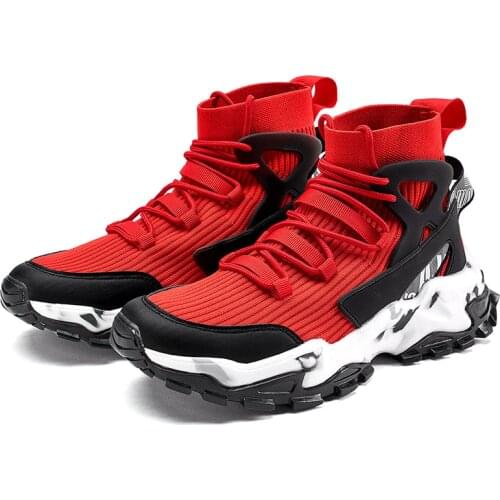 Nice Casual Shoes Comfortable Fashion Sneakers for Men Shoes Brand Outdoor Leisure Footwear High-top Mens Popcorn sneakers