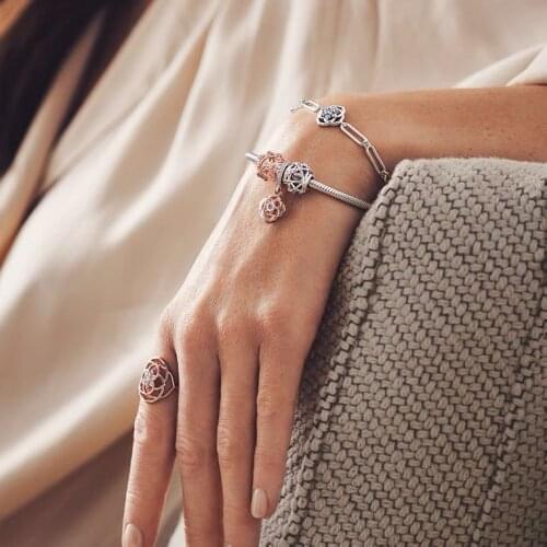 Awesome High Quality S925 Sterling Silver Heart-stopping Bracelet Set Surprise Gift To Give Girlfriend Birthday Gift