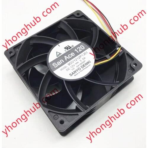 SANYO Denki 9GV1212P1J01 Server Cooling Fan DC 12V 3.00A 120X120X38mm 4-wire