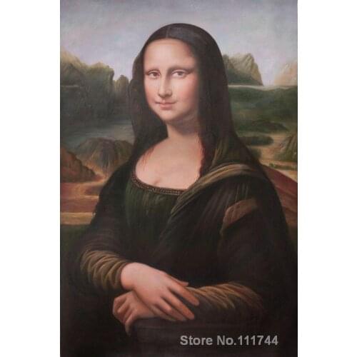 Famous art mona lisa I Leonardo Da Vinci painting High quality Hand painted