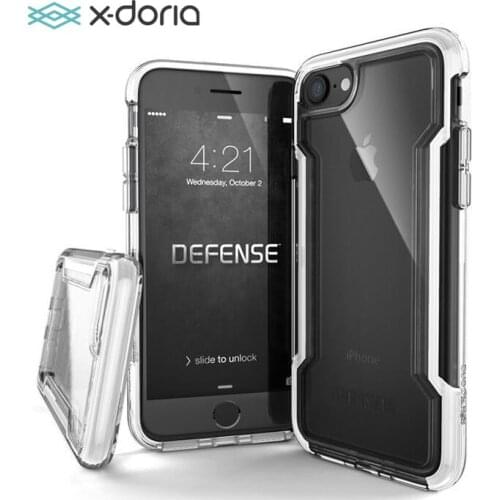 X-doria Defense Clear Series Case for Apple iPhone 7 / 8 Plus With Triple Layer Shock Military Grade Drop Protective Cover