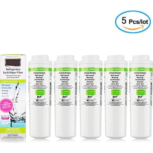 UKF8001 Water Filter Replacement. Compatible EDR4RXD1, UKF8001AXX-750, UKF8001AXX-200, HDX FMM-2 (5 Pack)