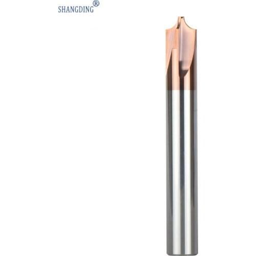 1pc 4 flute 55 HRC solid carbide chamfer tool milling cutter chamfer Router Bit corner rounding R0.5 -R5.0 deburring tool