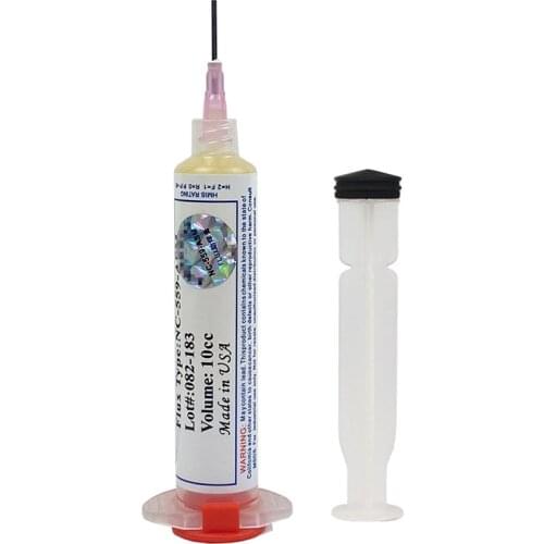 10cc NC-559-ASM Flux Paste Lead-Free Solder Flux Needles with Syringe for Mobile Phone SMD PCB Repair Soldering Paste