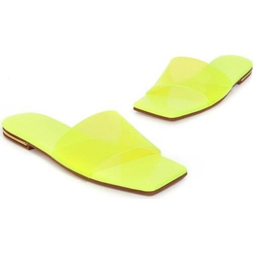 2021 Women Slippers Fashion Summer Lovely Ladies Casual Slip on transparent Fruit Jelly Beach Flip Flops Slides Woman Shoes M-39