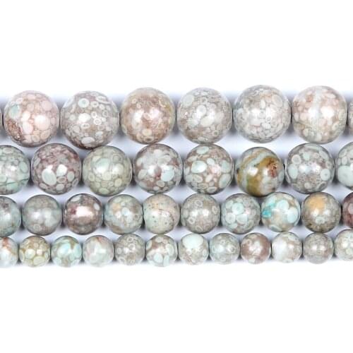 6-12mm Natural Stone Beads Round Smooth Loose Maifan Stone Beads For Jewelry Making DIY Charm Bracelet Necklace Handmade