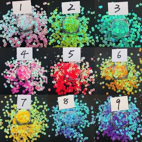 9 Bags Tiny Flower Sequins Paillette Sewing Garment Accessories,Clothing DIY Scrapbooking Shakes