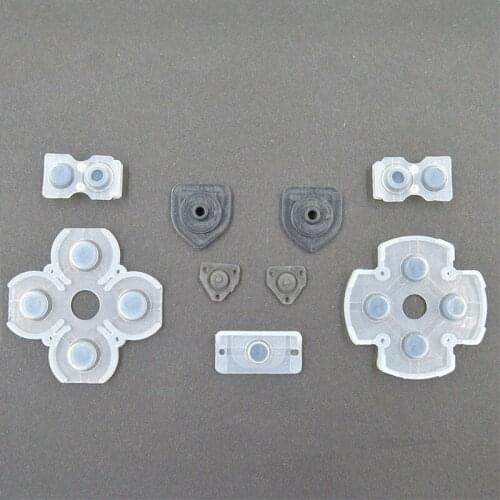 Aipinchun 50Sets Silicon Rubber Button Contact Pads Set for PS4 PlayStation 4 DualShock Controller Buttons Touches Repair Parts