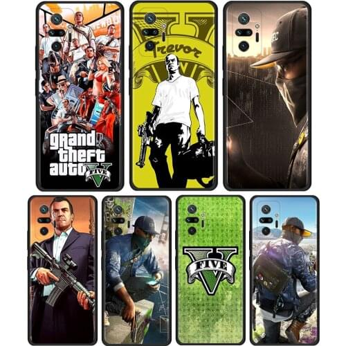 Gta 5 Grand Theft Auto V Cell Phone Case for Xiaomi Redmi Note 9S 9 4G 8 10 7 8T 9C 9A 7A 8A K40 K30 Pro Mobile Phones Cover