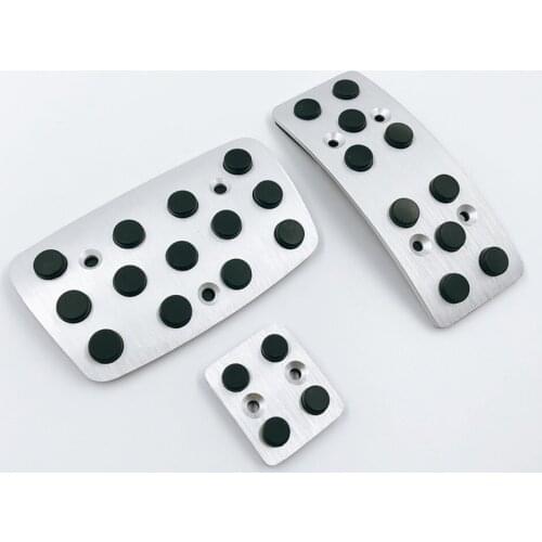 Gas Brake Pedal Cover For Jeep Grand Cherokee WK2 2011-2017 AT Car Pedals Car Fuel Brake Foot Pedal