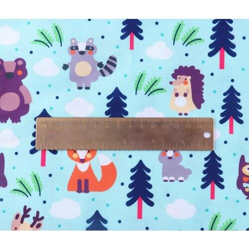 Diy 50 * 140CM/piece cartoon pattern polyster and cotton fabric patchwork printed fabric polyester children home textile sewing