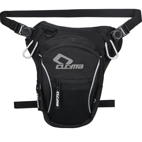 Motorcycle Drop Leg Bag Hip Waist Pack Motorbike Moto Waterproof Outdoor Casual Pack Motorcycle Bicycle Biker Black Bag