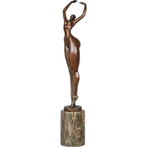 Enjoy Sunshine Abstract Sculpture Modern Standing Nude Woman Statue Figurine Art Collection