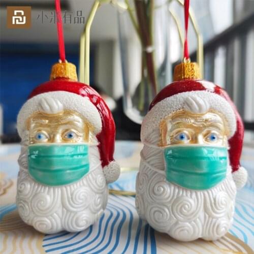 New Youpin Santa Claus Resin Hanging Decoration Pendants Christmas Tree Ornaments Crafts Creativity Gifts Xmas Home Party Decor