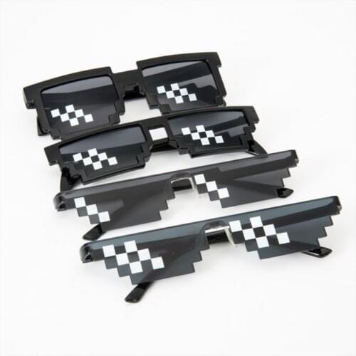 Internet Sensation Star Love Pixel Glasses Cosplay Costumes Accessories Eyewear ACG Boss Thug Life Adult Children Sun Glasses