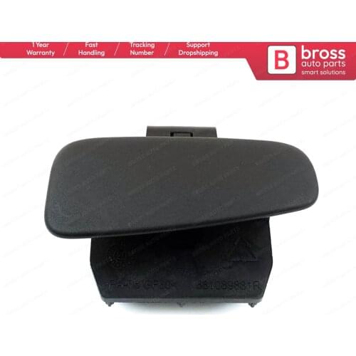 BDP1023 Glove Box Lid Handle Button Opener Black Color 681089881R for Renault Clio MK4 2002-2018 Made in Turkey