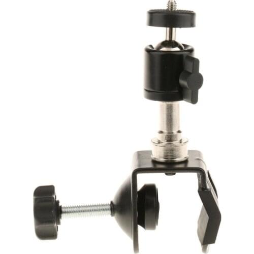 Perfeclan Clamp Mount with Ball Head 1/4 Thread Hole Hot Shoe Mount Adapter