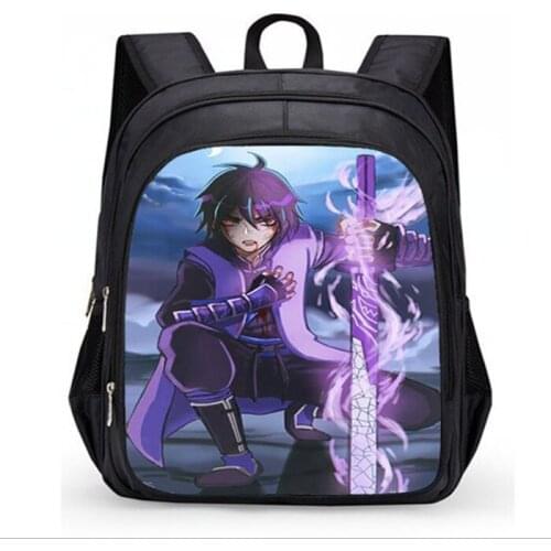 Fashion printing assassin Wu Liuqi cartoon creative student backpack ridge protection three-layer childrens backpack