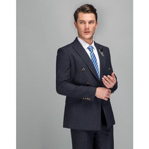 2020 Wool Mens Suit High Quality Two Piece Set Wedding Party Formal Business Men Suits