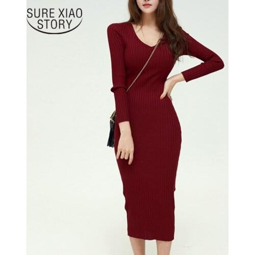 Модные трикотажные платья SURE XIAO STORY China At AliExpress