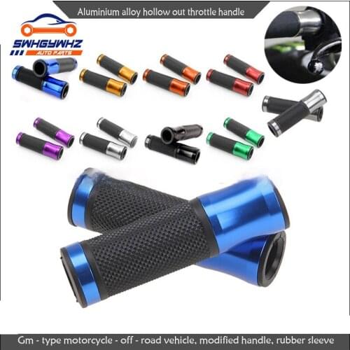 Universal 7/8" 22MM CNC Motorcycle handlebar grip handle bar Motorbike handlebar grips 6 colors for option