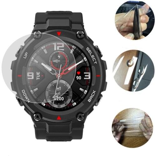 For Amazfit T-Rex Tempered Glass Protective Film Screen Protector Cover for Xiaomi Huami Amazfit T Rex Watch Strap Accessories