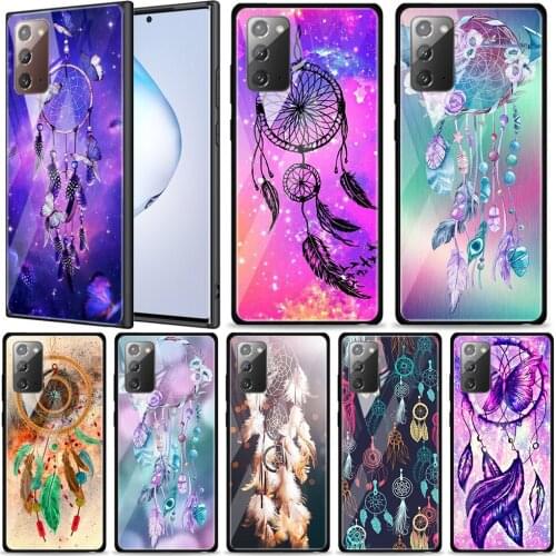 The Dream Catcher Mandala Tempered Glass For Samsung Galaxy Note 20 Ultra 10 9 8 Plus Lite A70 A50 A40 A30 A20 A10 Phone Case