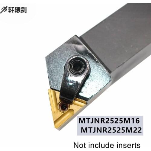 1PC MTJNR 2525M16 MTJNR2525M22 Turning Tool Holder 125mm 93 Degree Target TNMG160408 Carbide Inserts L Lathe Cutting Tool